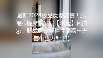 最新2024极品反差淫妻！肥鲍眼镜良家少妇【米菈】私拍④，野战居家各种性爱露出无套中出内射 (3)