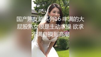 国产熟女篇系列16 丰满的大屁股熟女很是主动求操 欲求不满自摸到高潮